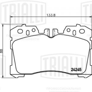 Колодки торм. Lexus LS (06-) диск. перед. (PF 4367) PF 4367 TRIALLI
