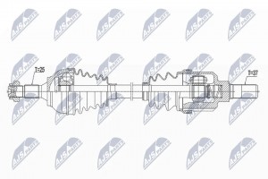 ПОЛУОСЬ CITROEN C3 II AIRCROSS 1.2T,1.5HDI 17- /PRAWA, ATM AT6/ NPWCT101 NPWCT101 NTY