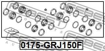 Ремкомплект суппорта переднего TOYOTA LAND CRUISER PRADO 150 0175-GRJ150F 0175-GRJ150F FEBEST