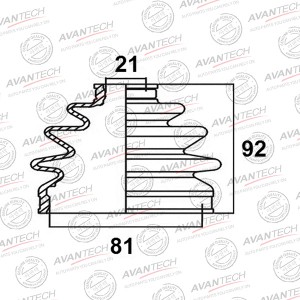 Пыльник привода Avantech BD0602 AVANTECH