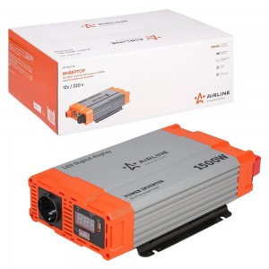 Преобразователь напряжения (инвертор) 12-220V 1500Вт AIRLINE API150008 AIRLINE