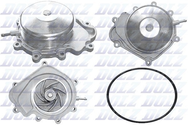 Насос водяной MERCEDES C180-250CDI W204, E220-300CDI W212, 200-250CDI X204 M251 M251 DOLZ