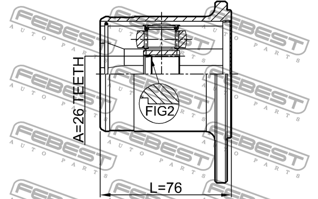 ШРУС 0711-SX4R 0711-SX4R FEBEST