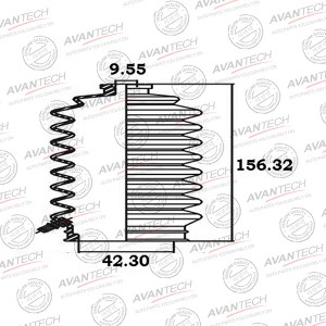 Пыльник рулевой системы Avantech BS0302 AVANTECH