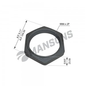 Гайка VOLVO ступицы задней (M86х2) MANSONS 800.086 MANSONS