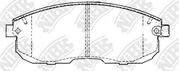 Колодки передние (NISSAN JUKE F15, TEANA I-II, MAXIMA J30, A32, TIIDA, SUZUKI SX PN2201 NIBK