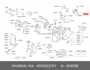 Датчик импульсов АКПП HYUNDAI Accent OE 4595522701 HYUNDAI KIA