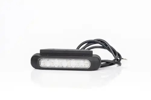 фонарь сигнальный! LED желтый, 132,7x35,4, с кронштейном, проводом 1,0м\ Univers FT200LED FRISTOM