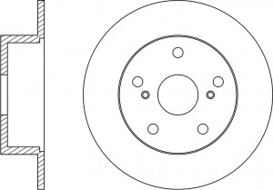 Диск тормозной задний MARK/CHASER/CRESSIDA/CRESTA RN1487 RN1487 NIBK
