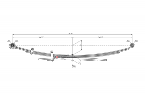 Рессора TOYOTA Hilux (15-) (4WD) задняя (5 листов) L=1400мм ЧМЗ SPRINGER 600805TY29120120110 OMK AUTO