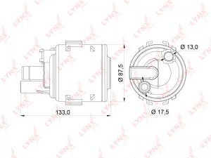 Фильтр топливный погружной LF-246M LYNXAUTO
