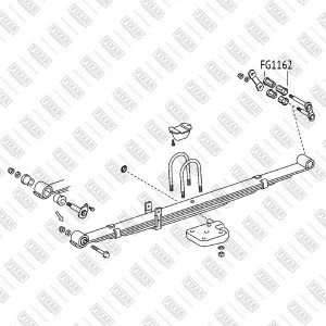 втулка задней рессоры!\ Toyota Hilux 04> FG1162 FIXAR