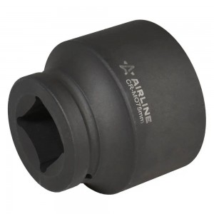 Головка ударная торцевая 1-1/2 DR шестигранная 75 мм L=100 мм (ATAS709) ATAS709 AIRLINE