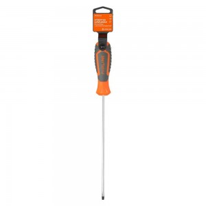 Отвертка шлицевая SL3.0x150мм с эргономичной рукояткой магнитная, пласт.подвес ( ATAW034 AIRLINE