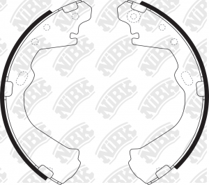 Колодки тормозные барабанные FN1193 FN1193 NIBK