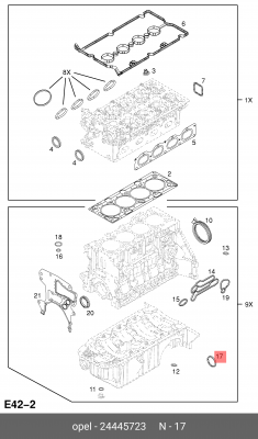 уплотнительное кольцо 24445723 24445723 DAEWOO