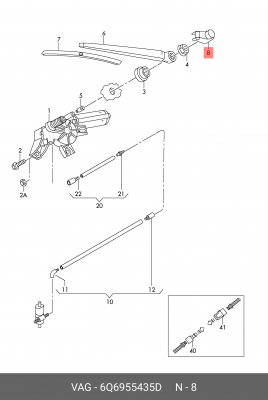VW TRANSPORTER T5 (2003>) 6Q6 955 435 D VAG