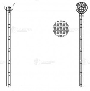 Радиатор отопителя VW Golf (14-) SKODA Octavia (13-) LUZAR LRH 1852 LUZAR