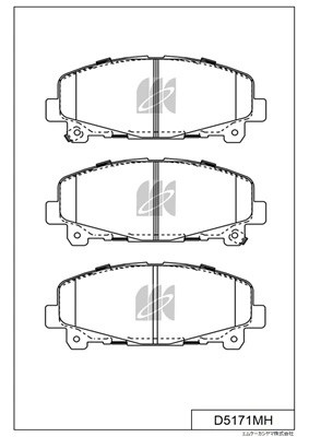 Колодки тормозные дисковые пер. Honda Accord 2.0,2.4 08- D5171MH D5171MH MK KASHIYAMA