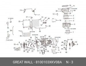 Фильтр воздушный салона HAVAL H9 OE 8100103XKV08A GREAT WALL