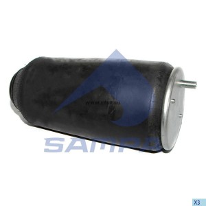 Пневморессора SCHMITZ (без стакана) (2отв.M10+штуцер M22х1.5,низ отв.M12мм) высо SP556318 SAMPA