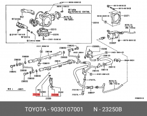 Кольцо уплотнительное форсунки 90301-07001 90301-07001 TOYOTA