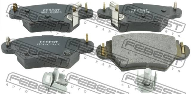 Колодки задние OPEL ASTRA G 1998-2005 1801-CORCR 1801-CORCR FEBEST