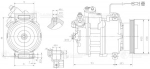 Компрессор кондиц. для а/м Audi A4 (B5)(94-)/A6 C5)(97-)1.6i/1.8i LCAC1804 LCAC1804 LUZAR