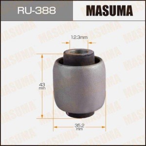 сайлентблок задний!\ Toyota Avensis AZT250/CDT250/ZZT251/ADT251 RU-388 MASUMA