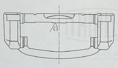 Скоба суппорта Chevrolet Lacetti (04-) перед. (CF 052203) CF 052203 TRIALLI