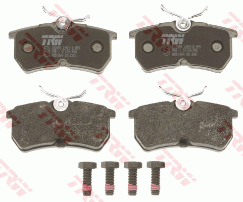 Колодки задние FORD FOCUS I GDB1354 GDB1354 TRW