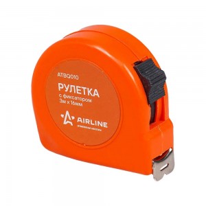 рулетка! с фиксатором 3м х 16мм ATBQ010 AIRLINE