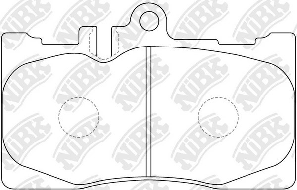 Колодки тормозные LEXUS GS430 (00-05),LS430 (00-),SC430 (01-) передние (4шт.) NI PN1455 NIBK