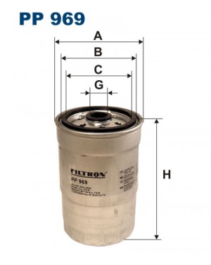 Фильтр топливный PP969 PP969 FILTRON