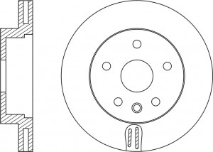 Диск тормозной AUDI A4 07-/A5 07-/Q5 08-  RN33001 RN33001 NIBK