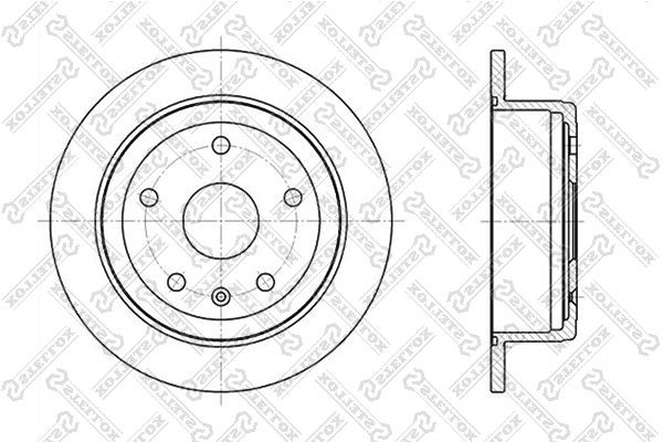 диск тормозной задний!\ Daewoo Leganza 2.0 16V 97> 6020-5005-SX STELLOX