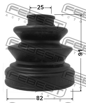 Пыльник ШРУСа MITSUBISHI Pajero Sport (99-08) внутреннего комплект FEBEST 0415-K94 FEBEST