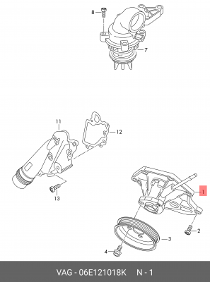 AUDI Q5 (2008>) 06E121018K VAG
