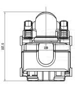 Суппорт торм. для а/м BMW 5 E60 03-/7 E65/E66 01- зад. лев. d46мм CF 084719 CF084719 TRIALLI