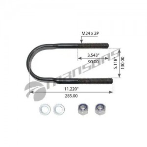 Стремянка ROR M24х151х280 (84-64051-SX) 800.042 MANSONS