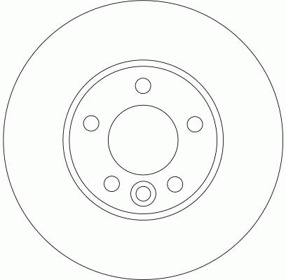 Диск тормозной передний VW TRANSPORTER V DF4308S DF4308S TRW