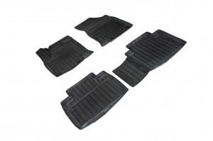Коврик салона GEELY Atlas Pro (21-) полиуретан черный (4 предм.) SEINTEX 97232 SEINTEX