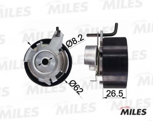 Ролик ГРМ FORD Focus 2,Mondeo,C-Max,Fiesta,Fusion (1.4/1.6) натяжителя MILES AG02009 MILES