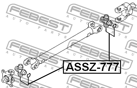 Крестовина карданного вала ASSZ-777 ASSZ-777 FEBEST