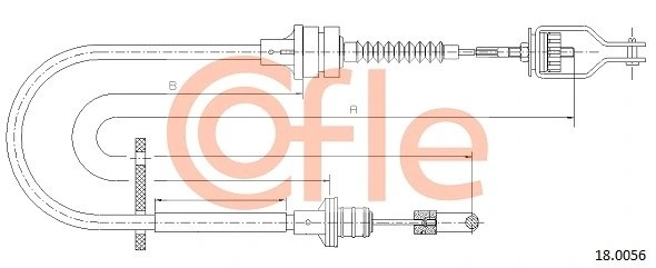 трос сцепления! 722/480\ Nissan Primera P11 1.6i 96> 92180056 COFLE