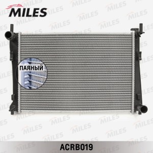 Радиатор (паяный) FORD FIESTA/FUSION 1.25-1.6 MT ACRB019 ACRB019 MILES