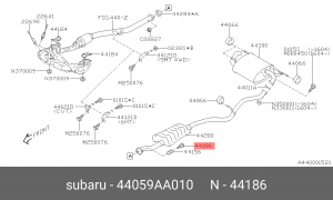 БОЛТ 44059-AA010 44059AA010 SUBARU