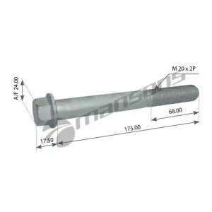 Болт крепления амортизатора [L=175 M20x2P A/F 24]  5шт MFMF20175C1092 MANSONS