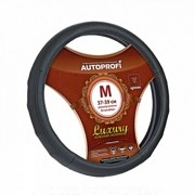 Оплетка руля (M) 37-39см черная п/у кожа перфорированная ребристая AUTOPROFI AP1030BKBKM AUTOPROFI