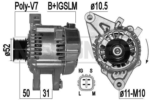 Генератор\ TOYOTA LC 120 4.0 02-10 209427 209427 ERA